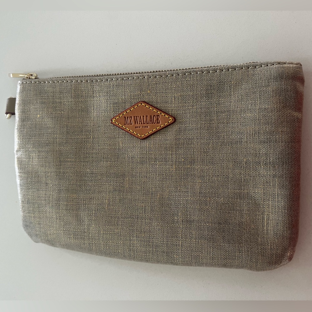 MZ WALLACE NEW METALIC GOLD COSMETICS POUCH - Picture 2 of 13
